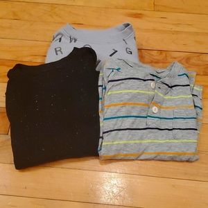 Trio of boys 4T long sleeve.